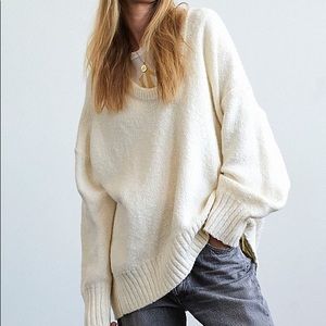 FP Off White Oversized Slouchy Sweater